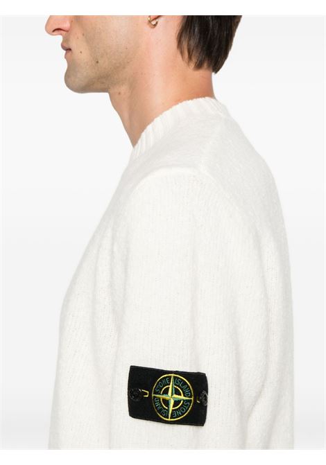 maglione fancy yarn uomo avorio STONE ISLAND | K2S15 5100056 S00N2V0093